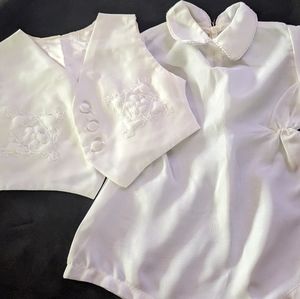 Vintage Boys Christening Outfit